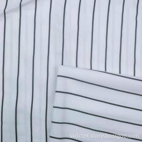 Warm Outdoor Slim Striped Twill Rayon Fabric